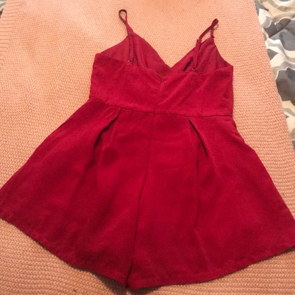 Red Mini Romper - Picture 3 of 3